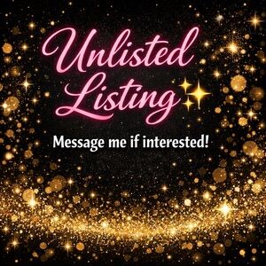 Unlisted Listing with Sparkling Gold Accents